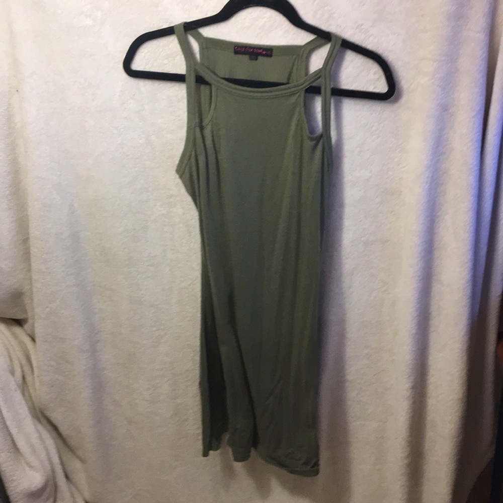 Laugh out Loud tee-shirt dress, arm cutouts. Large